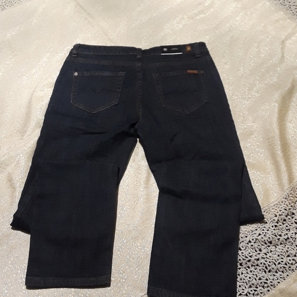 7 For All Mankind Dark Blue Jeans - Picture 2 of 4